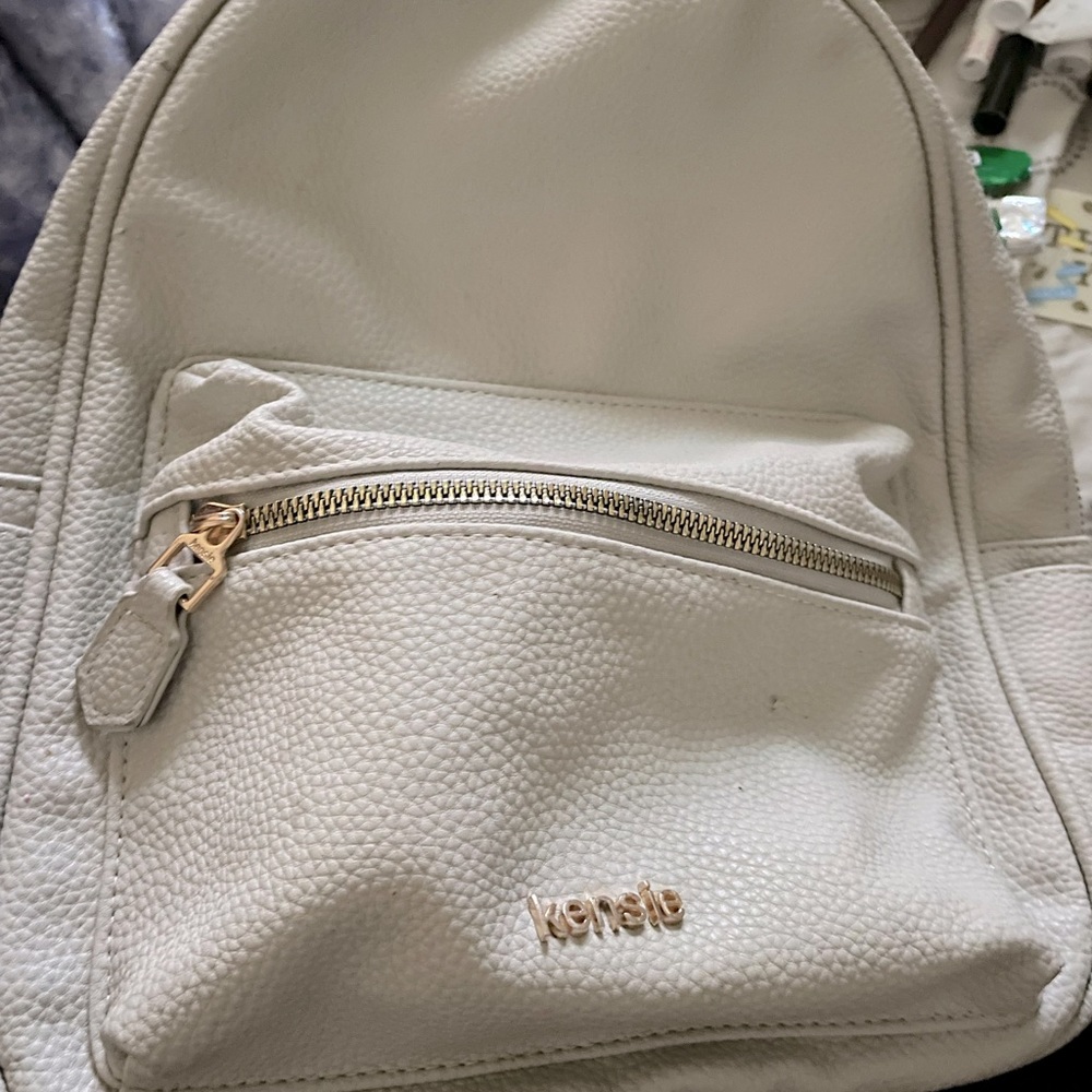 Light Grey Kensie backpack purse